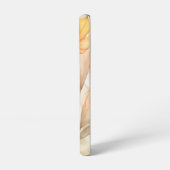 水彩花模様（ピンク、オレンジ、黄） SAMSUNG GALAXYケース (左側面)