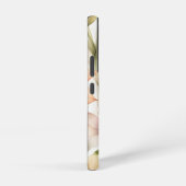 水彩花模様（ピンク、オレンジ、黄） SAMSUNG GALAXYケース (右側面)