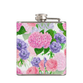 水彩花模様 フラスク (裏面)