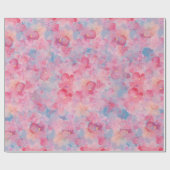 水彩花模様 ラッピングペーパー (フラット)