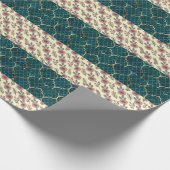 水彩花模様 ラッピングペーパー (角)