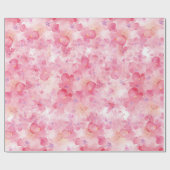 水彩花模様 ラッピングペーパー (フラット)