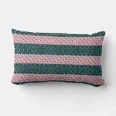 水彩花模様 ランバークッション (裏面)