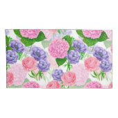 水彩花模様 枕カバー (裏面-右)