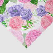 水彩花模様 薄葉紙 (詳細)