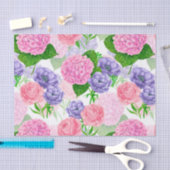 水彩花模様 薄葉紙 (クラフト)