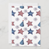 水彩花火7月4日BBQ招待状 招待状 (裏面)