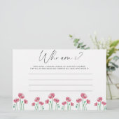 水彩花私はブライダルシャワーゲーム 便箋 (スタンド正面)