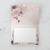 水彩花空白の サンキューカード (内部)