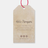 水彩花紋紙ハンドメイド ギフトタグ (裏面)