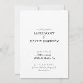 水彩花素朴な安全日付 招待状 (裏面)