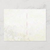 水彩花結婚の写真保存日 案内ポストカード (裏面)