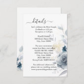 水彩花結婚の詳細 エンクロージャーカード (正面/裏面)