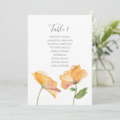 水彩花結婚座席表 招待状 (スタンド正面)