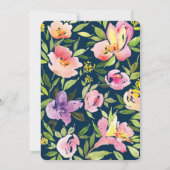 水彩花結婚式招待状・マリーナ 招待状 (裏面)