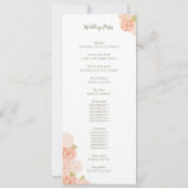 水彩花結婚式 プログラム (裏面)