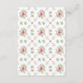 水彩花結婚情報カード エンクロージャーカード (裏面)