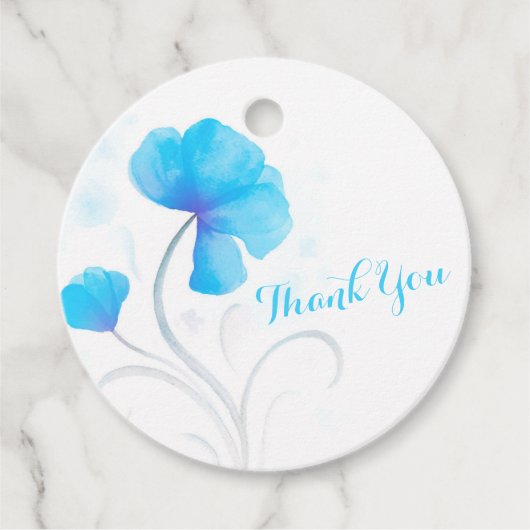 水彩花結婚青感謝してい君 フェイバータグ (正面)