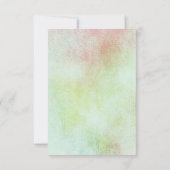 水彩花絵を描式RSVP 出欠カード (裏面)