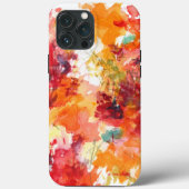 水彩花絵画赤オレンジフローラ2 Case-Mate iPhoneケース (裏面)