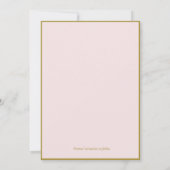 水彩花縁写真付き Save the Date セーブザデート (裏面)