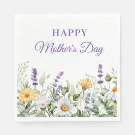 水彩花縁　ハッピー・母の日 スタンダードランチョンナプキン