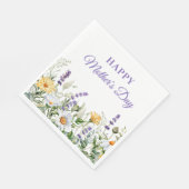 水彩花縁 ハッピー・母の日 スタンダードランチョンナプキン (角)