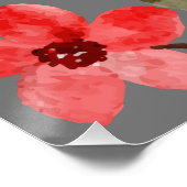 水彩花自然カラフルかわいい ポスター (コーナー)