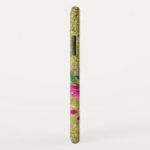 水彩花花束オン緑素朴色 Case-Mate iPhoneケース (裏面/右)