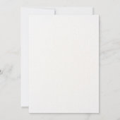 水彩花花束赤ちゃんシャワー 招待状 (裏面)