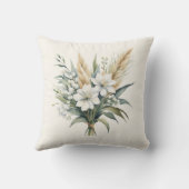 水彩花花束 クッション (裏面)