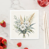 水彩花花束 スタンダードランチョンナプキン (インサイチュ)