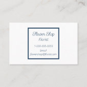 水彩花花花花屋ビジネスカード 名刺 (裏面)