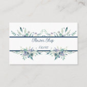 水彩花花花花屋ビジネスカード 名刺 (正面)