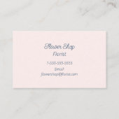 水彩花花花花屋ビジネスカード 名刺 (裏面)