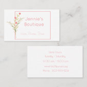 水彩花茎 名刺 (正面/裏面)