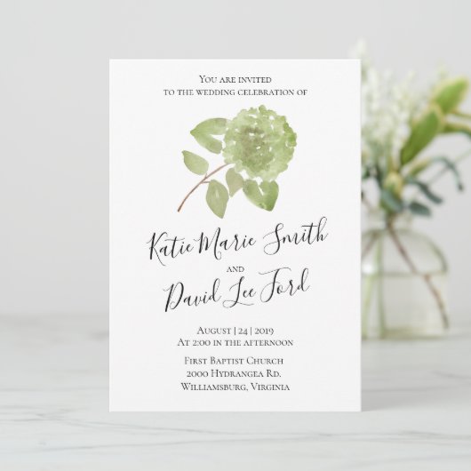 水彩花菖蒲の結婚式招待状 案内状 (スタンド正面)