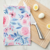 水彩花葉類2 キッチンタオル (四つ折り)