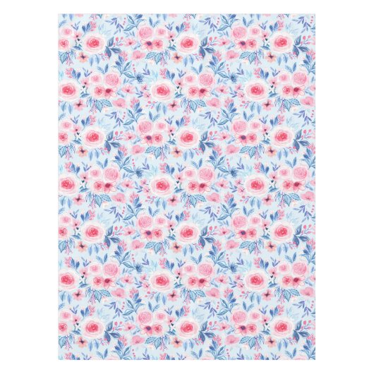 水彩花葉類2 テーブルクロス (正面)