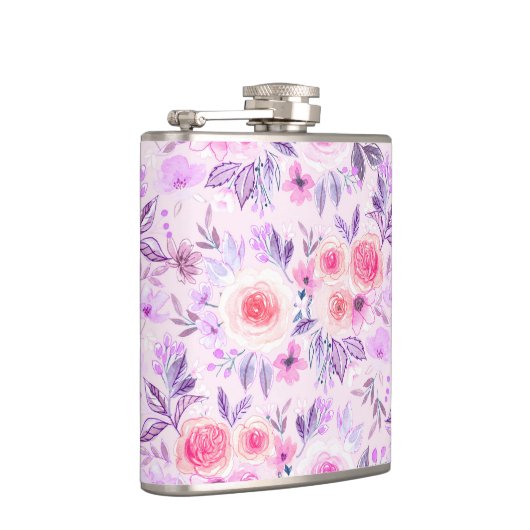 水彩花葉類3 フラスク (右)