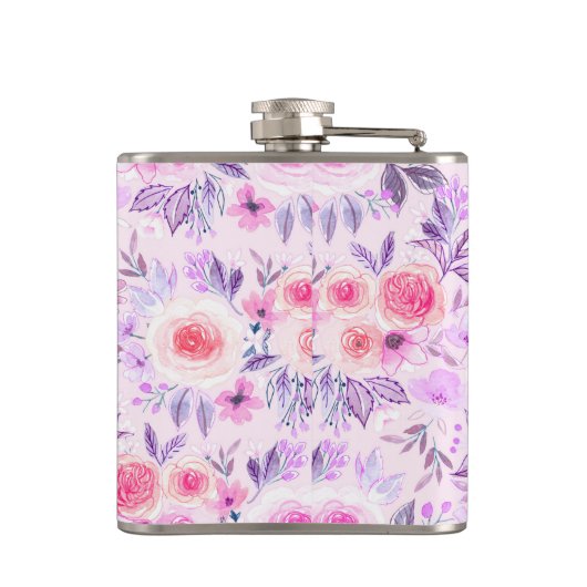 水彩花葉類3 フラスク (裏面)