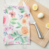 水彩花葉類 キッチンタオル (四つ折り)
