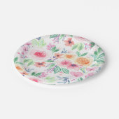 水彩花葉類 ペーパープレート (アングル)