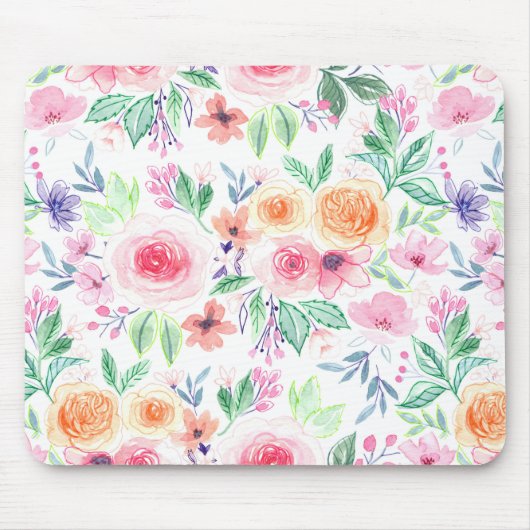 水彩花葉類 マウスパッド (正面)