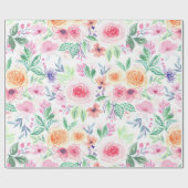 水彩花葉類 ラッピングペーパー (フラット)