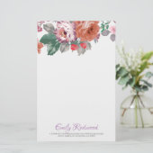 水彩花葉類 便箋 (スタンド正面)