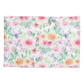 水彩花葉類 枕カバー (裏面-左)