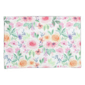 水彩花葉類 枕カバー (正面右)