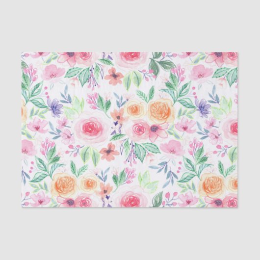 水彩花葉類 薄葉紙 (正面)