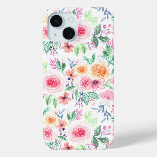 水彩花葉類 Case-Mate iPhoneケース (裏面)